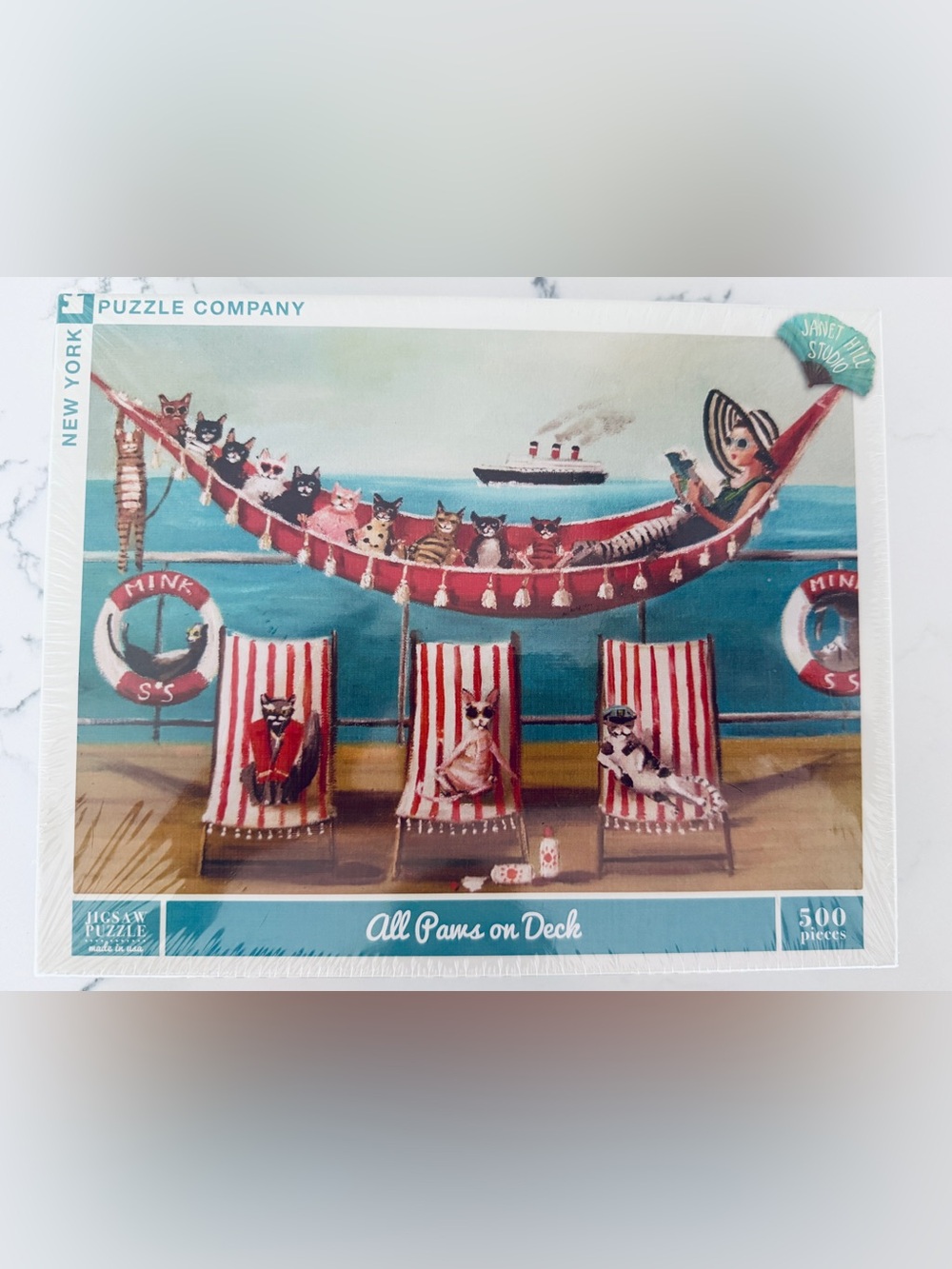 New York Puzzle Company 'All Paws on Deck' 500-Piece Jigsaw Puzzle